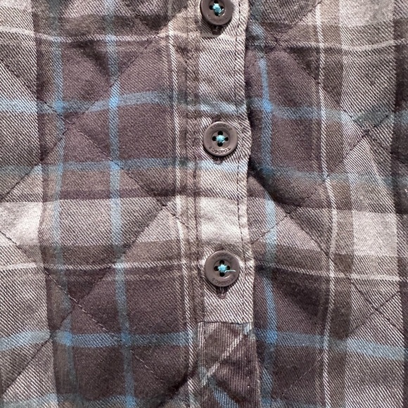 Toad&Co Quilted Birddog Mini Skirt Zuni Turquoise Sz 4 Buttons Short Casual - Picture 4 of 9